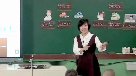 外研版一年级英语《He’s a doctor》优秀教学视频-执教翁老师