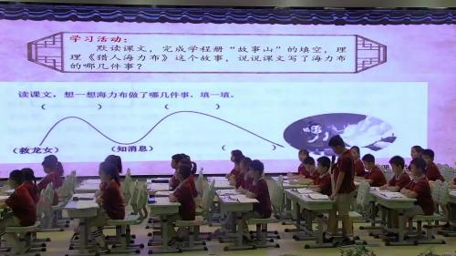 《猎人海力布》教研示范课教学视频-部编版五年级语文上册-学习任务群单元整体阅读教学研讨会 – 五年级语文优质课公开课示范观摩研讨课视频