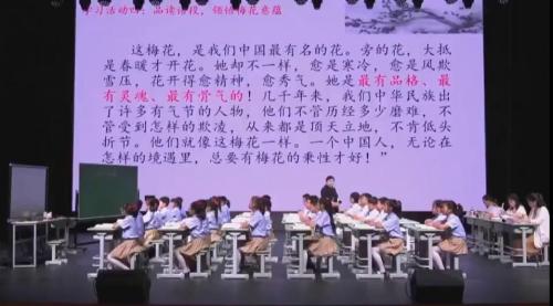 《梅花魂》教研示范课教学视频-部编版五年级语文下册-第三届小学语文教师综合素质竞赛 – 五年级语文优质课公开课示范观摩研讨课视频