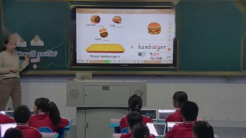 《I‘d like a hamburger》优质课教学视频-湘少版五年级英语上册 – 五年级英语优质课公开课示范观摩研讨课视频