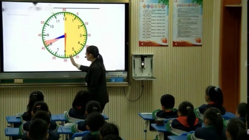 《时分的认识》优秀教学视频-青岛版二年级数学 – 二年级数学优质课公开课示范观摩研讨课视频