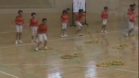 人教版二年级体育《跳单双圈与协调合作游戏》优质课教学视频-执教于老师