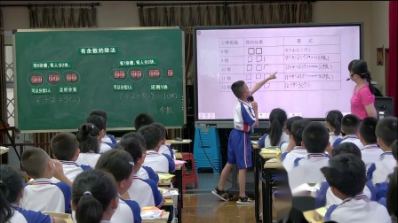 《有余数的除法》研究课教学视频-人教版二年级数学下册-教学能手冯老师 – 二年级数学优质课公开课示范观摩研讨课视频