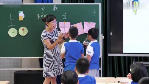 《分数的初步认识》人教版三上数学新课标研讨课视频-薛铮 – 三年级数学优质课公开课示范观摩研讨课视频