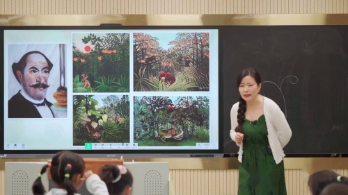 《花花草草》人教版一上美术研讨课优课视频-赵康 – 一年级美术优质课公开课示范观摩研讨课视频