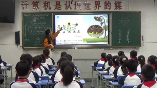 ��Unit 5 The colourful world Reading time�����˽�����Ӣ�����ֿ���Ƶ