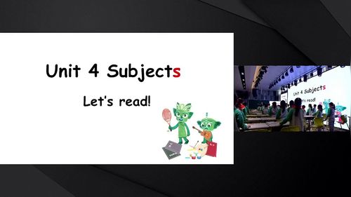 ��Unit 4 Subjects Period 1 Let��s read�����а����Ӣ��ɶ���СѧӢ��Ԥ�����̲���ѵչʾ����Ƶ